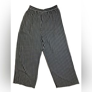 Vintage Striped Wide Leg Pants - Size 12